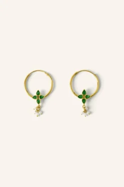 Oorbellen*By bar asha earring | green