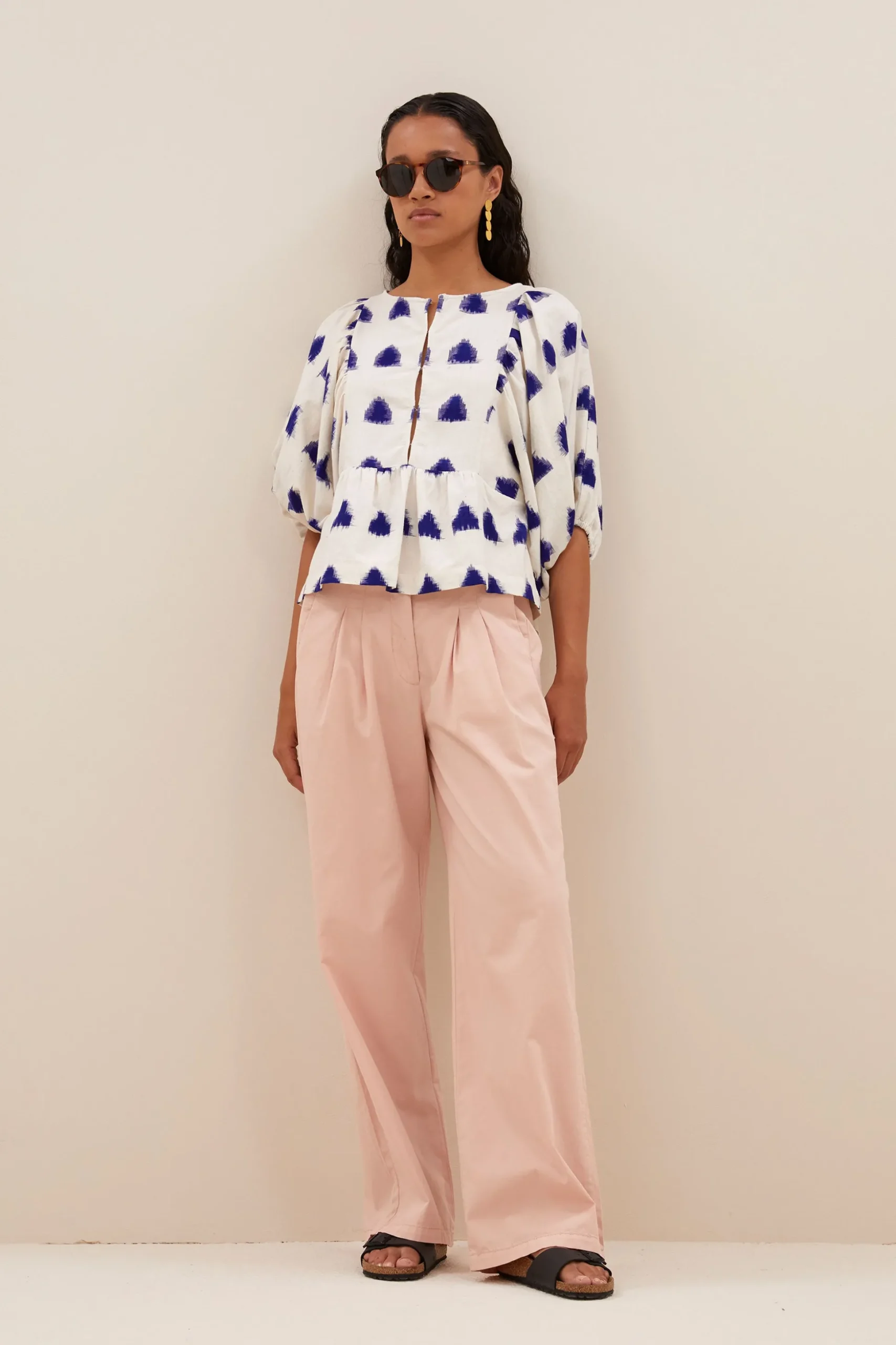 Blouses*By bar avelon ikat blouse | blue ikat