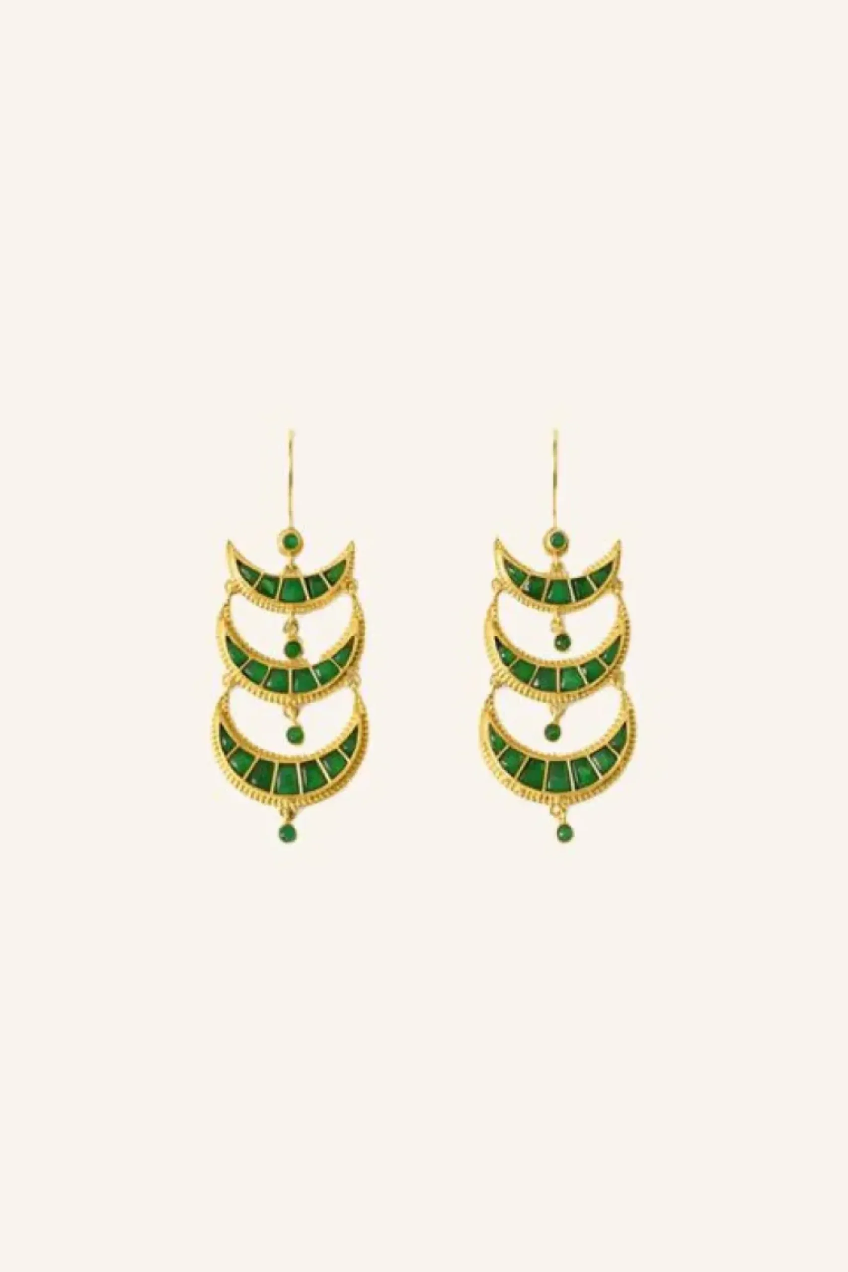 Oorbellen|Sieraden*By bar bali earring | green