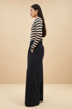 Tops & Shirts*By bar basic ls big stripe top | midnight