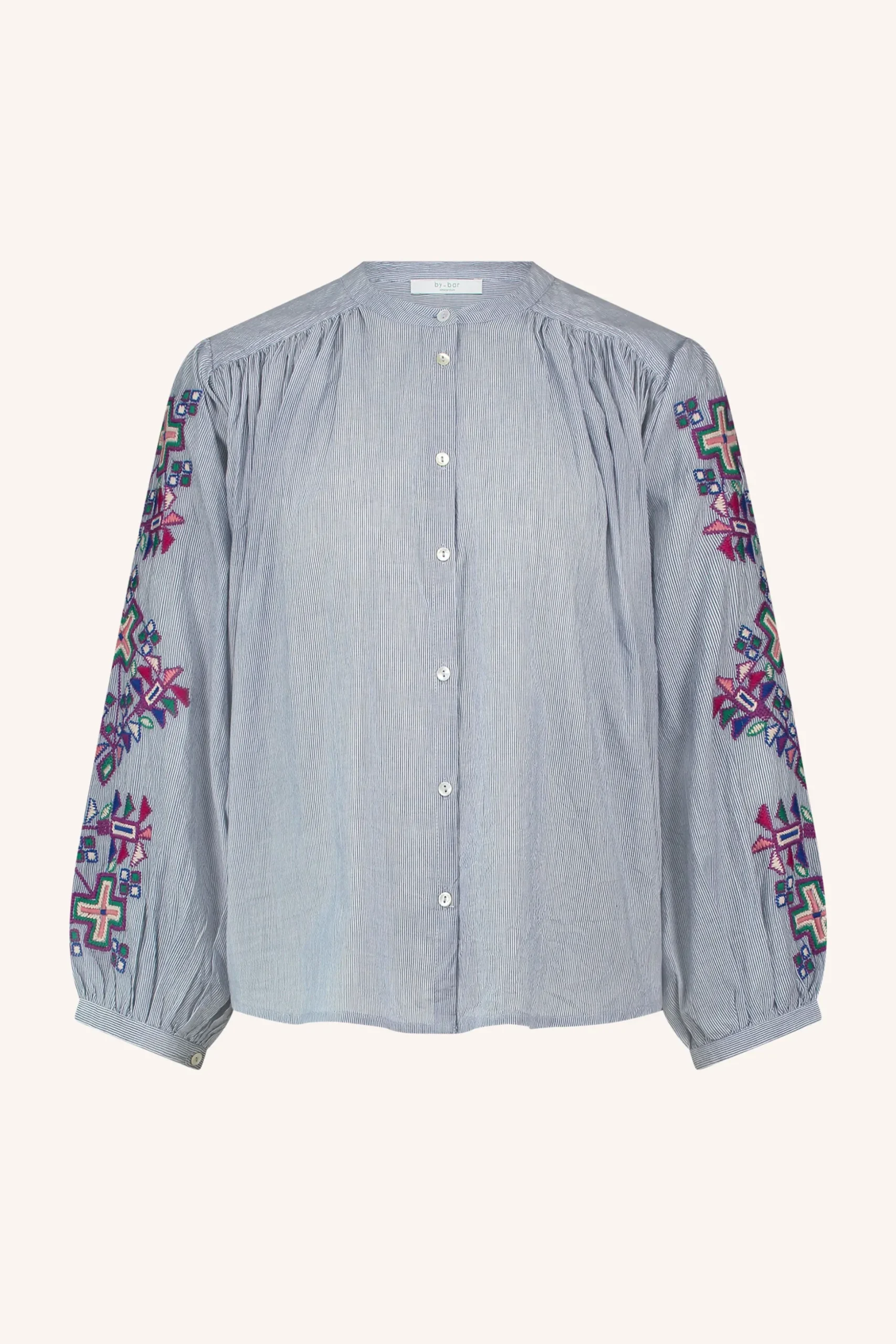 Blouses*By bar becky pinstripe blouse | indi grey