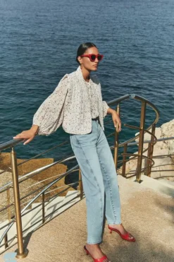 Jeans|Broeken*By bar begum denim pants | light denim
