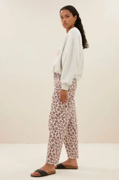 Jeans|Broeken*By bar begum pink cheetah pants | pink cheetah print