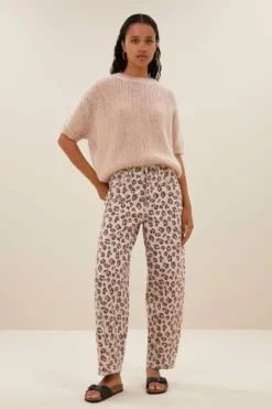 Jeans|Broeken*By bar begum pink cheetah pants | pink cheetah print