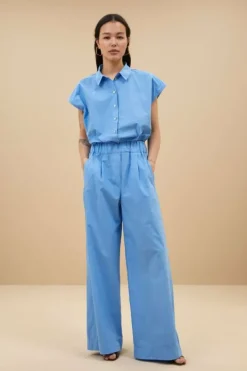 Broeken*By bar benji poplin pant | aquarius