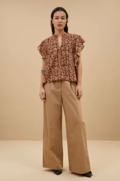 Broeken*By bar benji poplin pants | camel