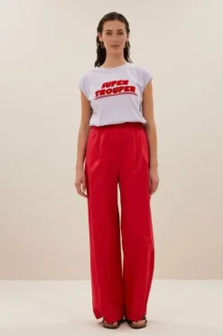 Broeken*By bar benji poplin pants | lipstick