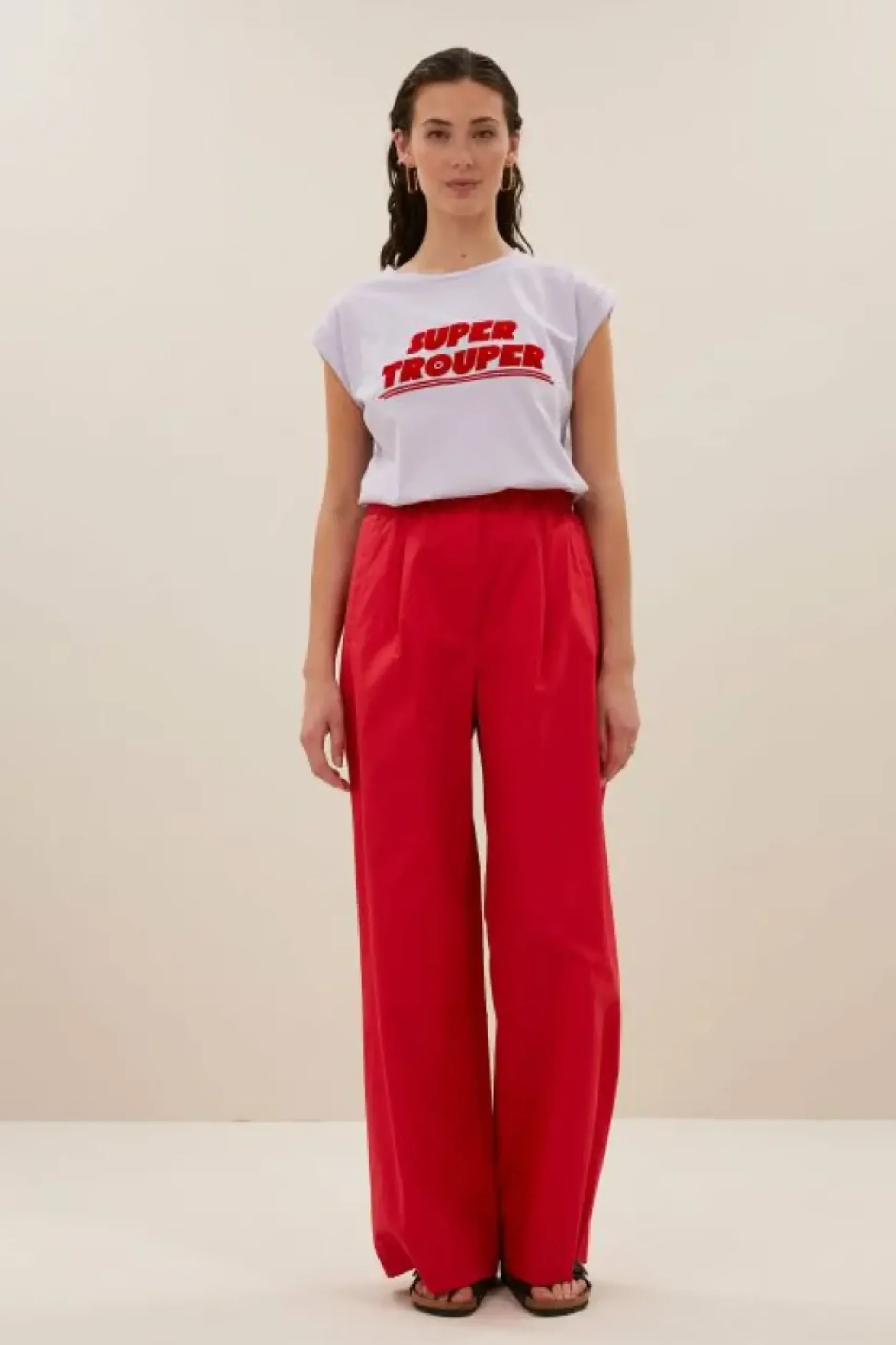 Broeken*By bar benji poplin pants | lipstick