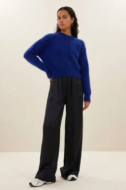 Broeken*By bar benji satin pants | midnight