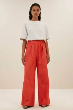 Broeken*By bar benji twill pants | poppy red