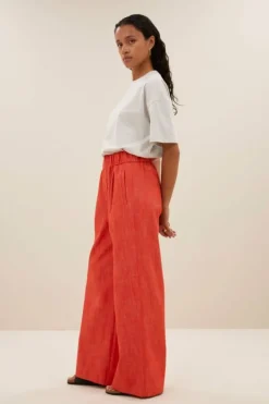 Broeken*By bar benji twill pants | poppy red