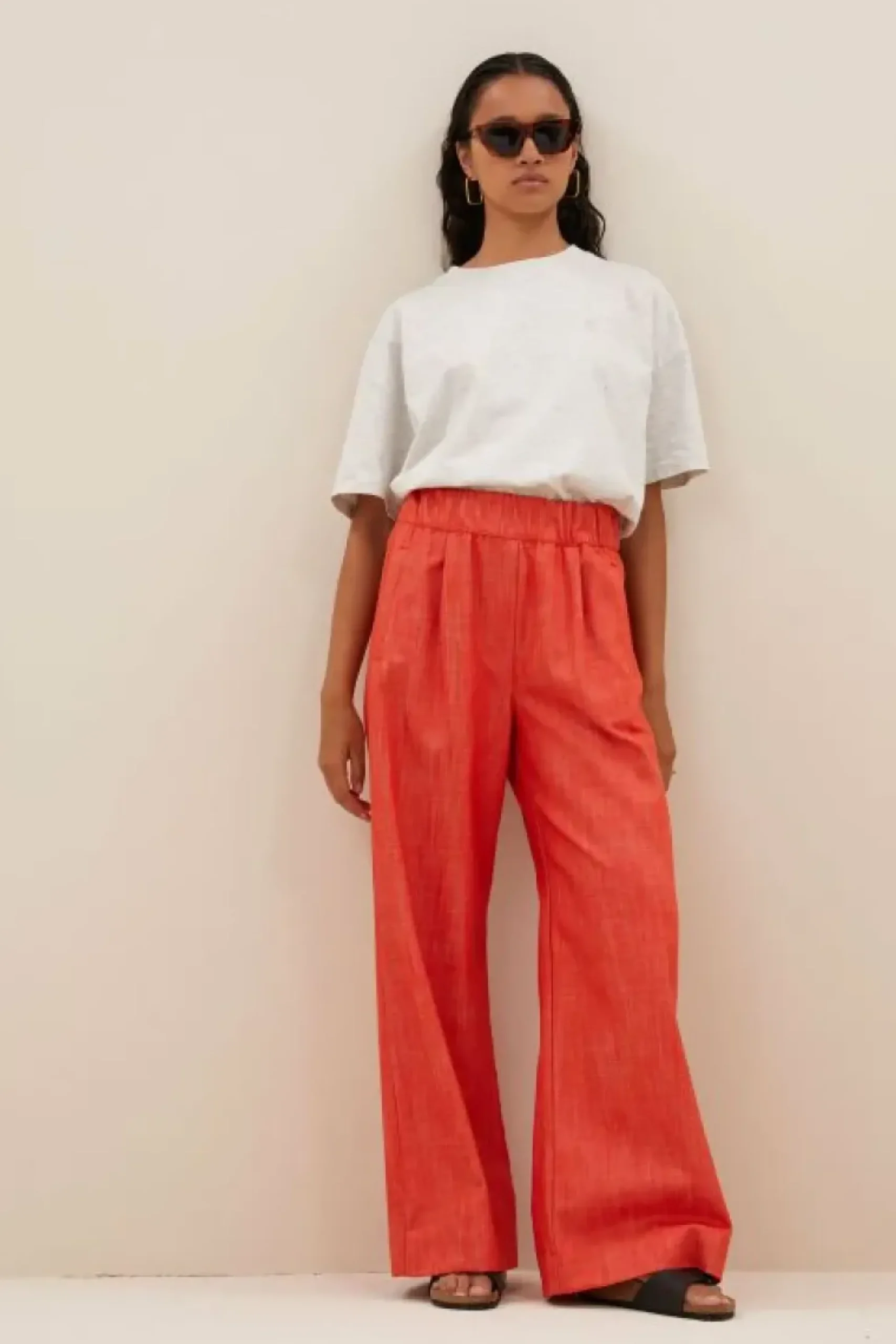 Broeken*By bar benji twill pants | poppy red