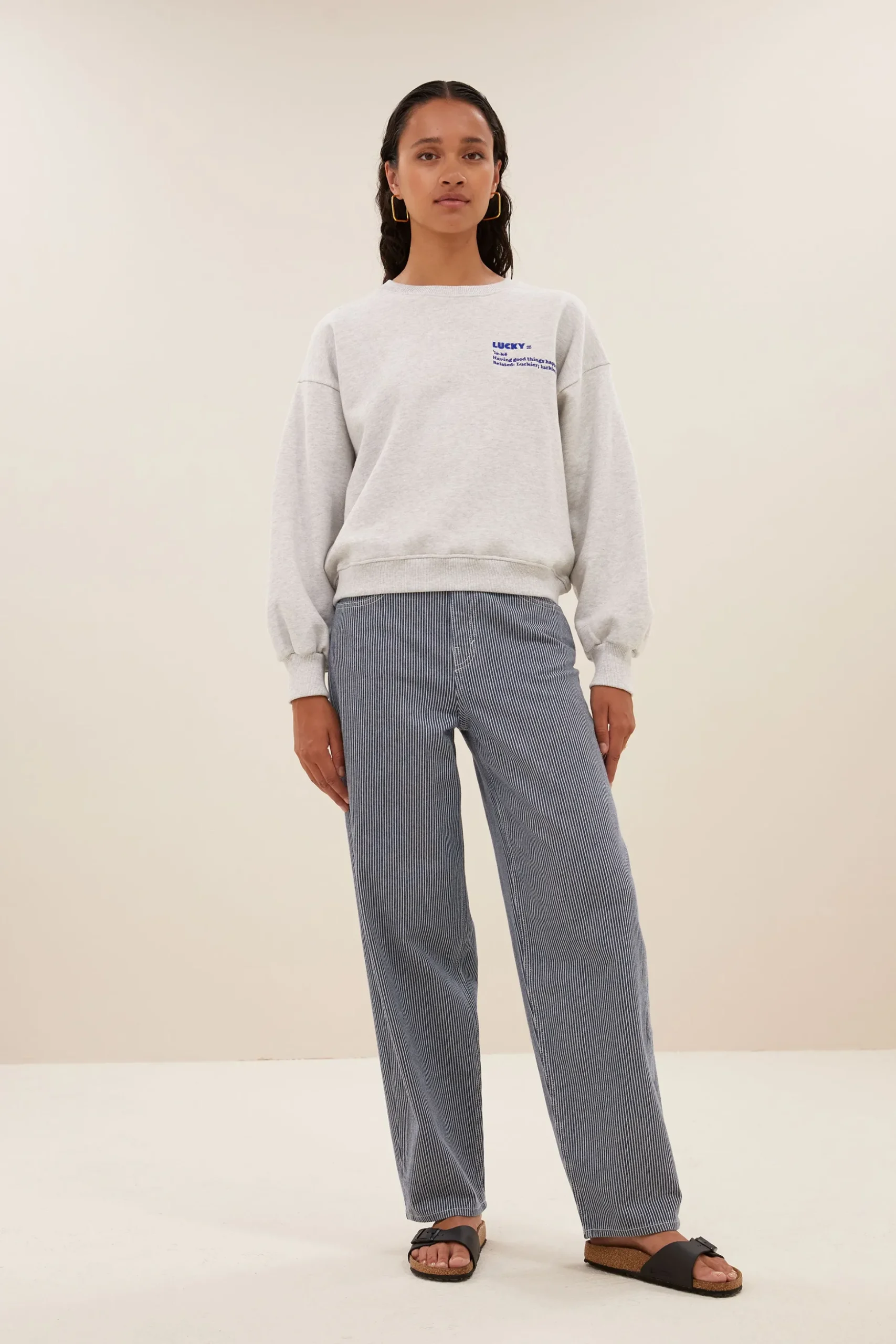 Sweaters|Truien*By bar bibi heavy sweater | light grey melee