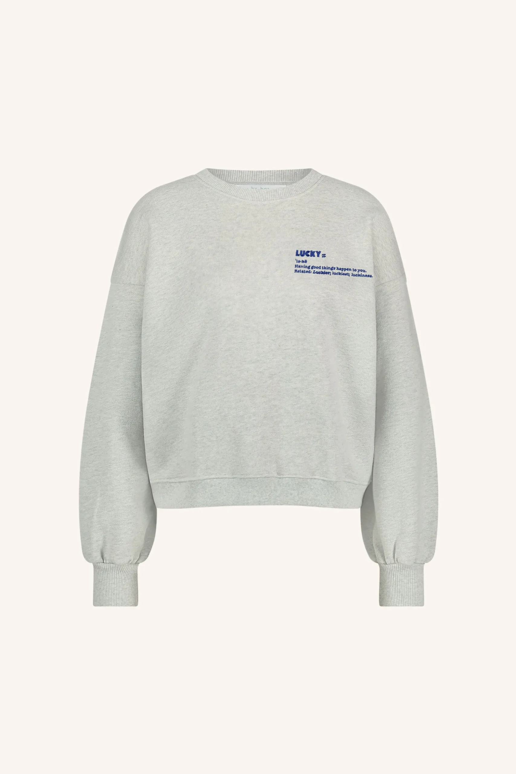 Sweaters|Truien*By bar bibi heavy sweater | light grey melee