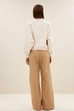 Sweaters|Truien*By bar bibi logo sweater | oyster melee