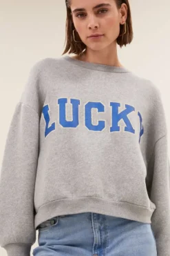 Sweaters|Truien*By bar bibi lucky sparkle sweater | grey melee