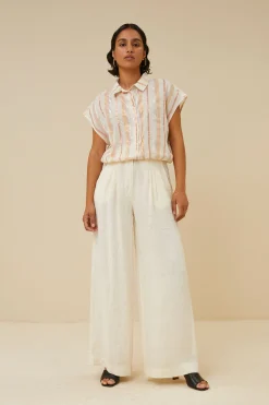 Blouses*By bar bieke gloss stripe blouse | pastel gloss stripe