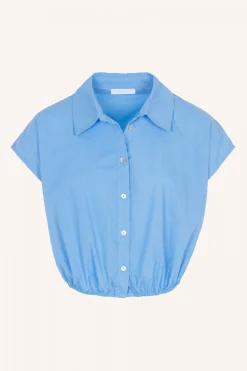 Blouses*By bar bieke poplin blouse | aquarius