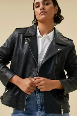 Jassen*By bar biker jacket | black
