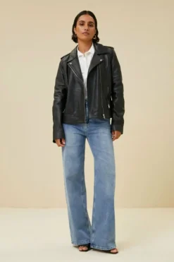 Jassen*By bar biker jacket | black