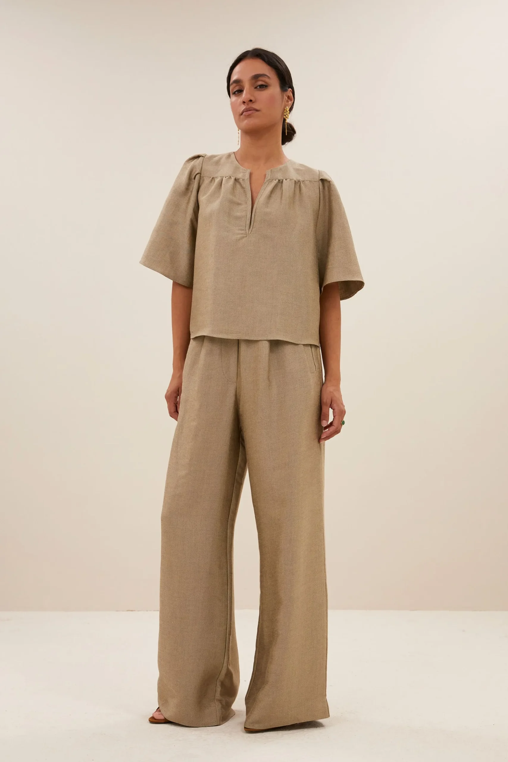 Blouses*By bar blake gloss blouse | gold
