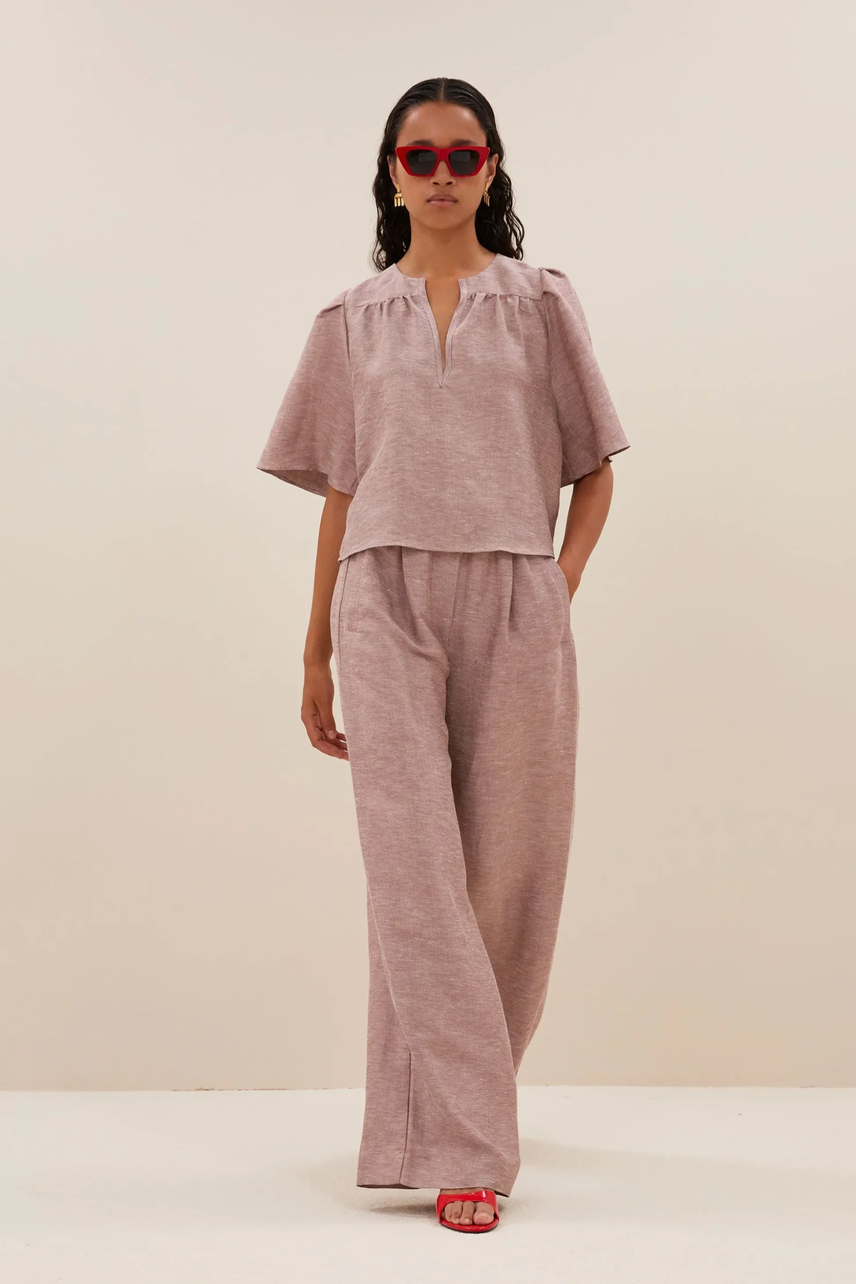 Blouses*By bar blake gloss blouse | mellow rose