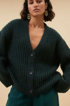 Vesten*By bar bobbi cardigan | dark green