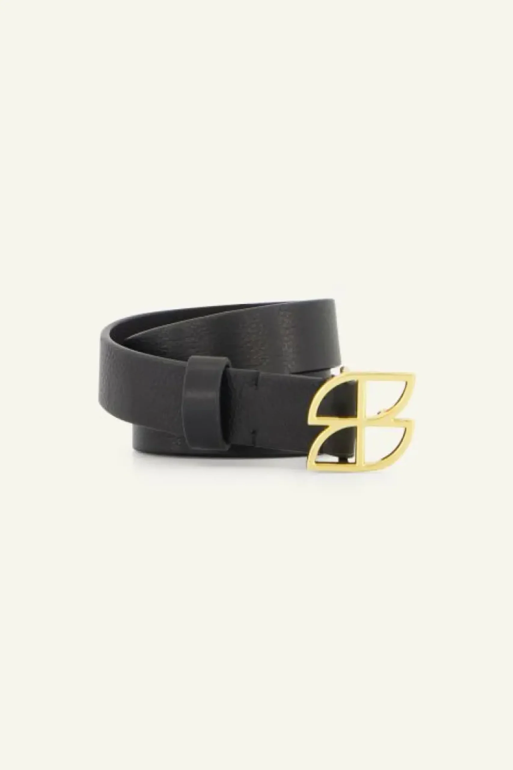 Riemen*By bar buckle logo belt | black