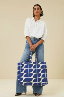 Tassen*By bar canvas bag logo L | kingsblue