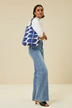 Tassen*By bar canvas bag logo S | kingsblue