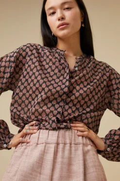 Blouses*By bar cecile leaf blouse | leaf print
