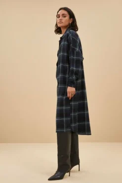 Jurken*By bar check dress | dark green