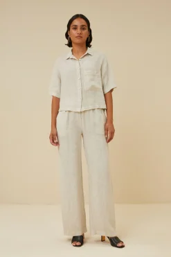 Blouses*By bar cris linen blouse | chalk