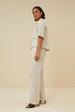Blouses*By bar cris linen blouse | chalk