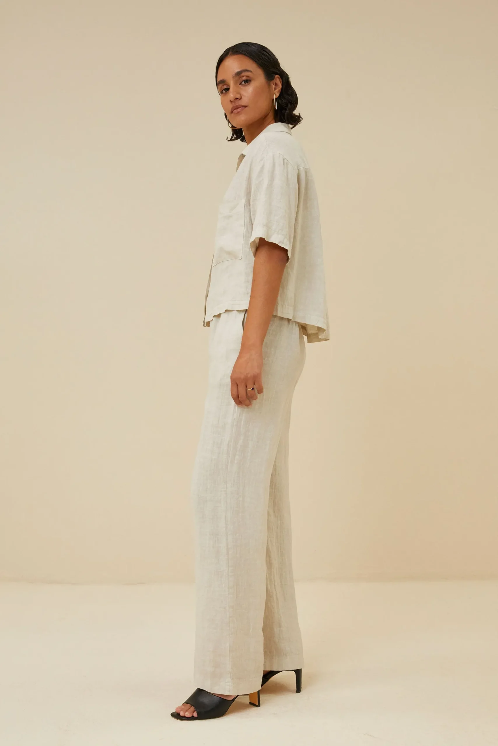 Blouses*By bar cris linen blouse | chalk