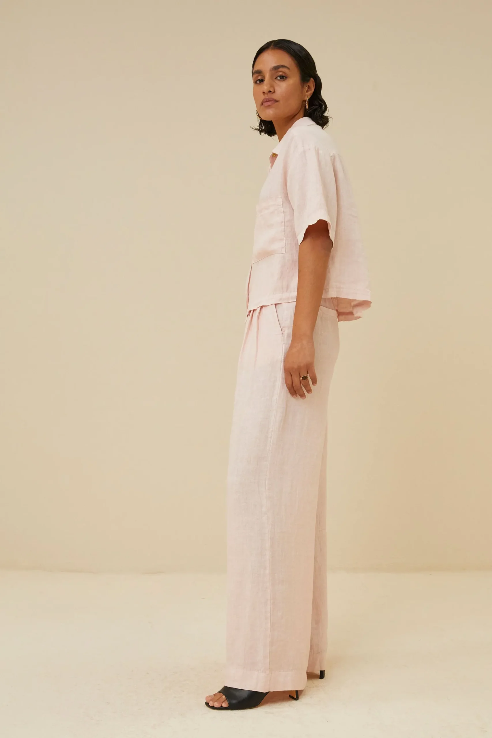 Blouses*By bar cris linen blouse | cipria pink