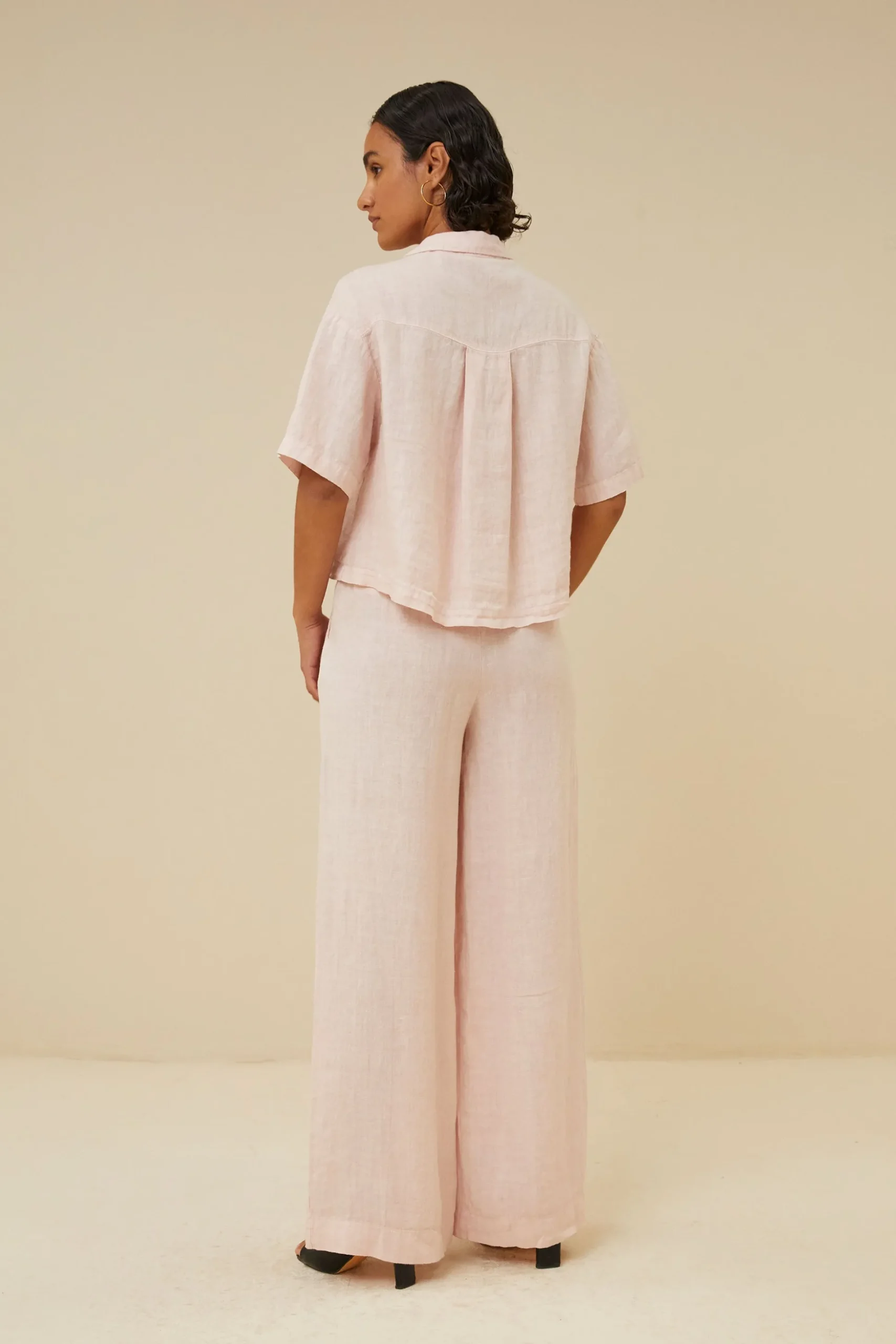 Blouses*By bar cris linen blouse | cipria pink