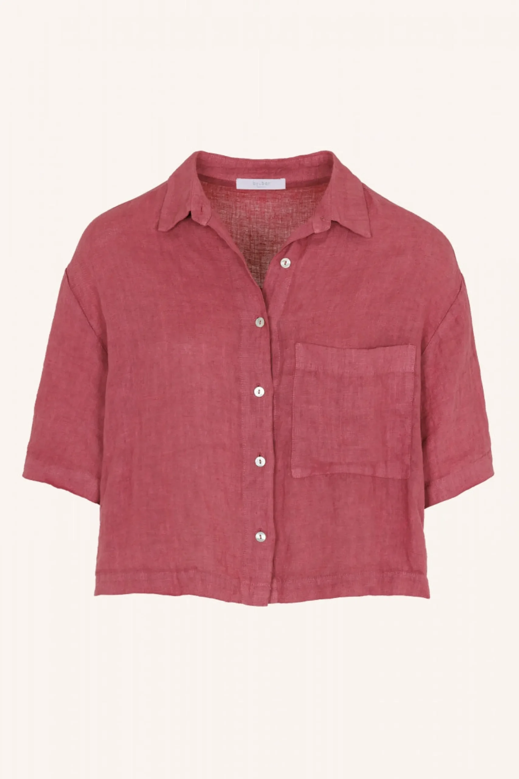 Blouses*By bar cris linen blouse | raspberry