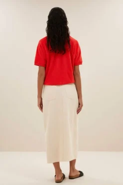 Rokken*By bar elba twill skirt | raw white