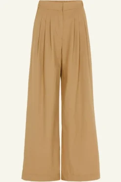 Broeken*By bar eli poplin pant | camel