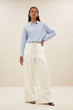 Blouses*By bar elvie stripe chambray blouse | light blue stripe