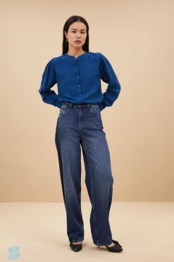 Blouses*By bar erin blouse | college navy