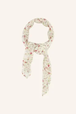 Sjaals & Mutsen*By bar flower cotton scarf | little flower print