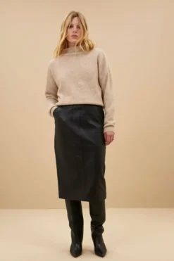 Rokken*By bar frenkie leather skirt | black