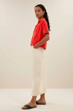 Tops & Shirts*By bar harper slub top | poppy red