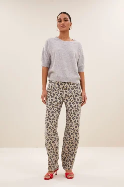 Truien*By bar holly ss pullover | grey melee