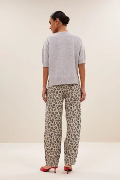 Truien*By bar holly ss pullover | grey melee