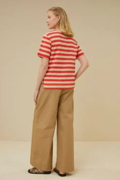 Tops & Shirts*By bar hope big stripe top | poppy red