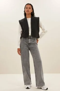 Gilets & Spencers|Jassen*By bar isla embroidery jacket | jet black
