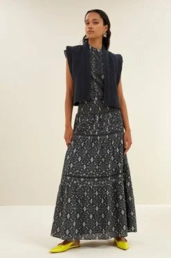 Gilets & Spencers|Jassen*By bar isla embroidery jacket | midnight